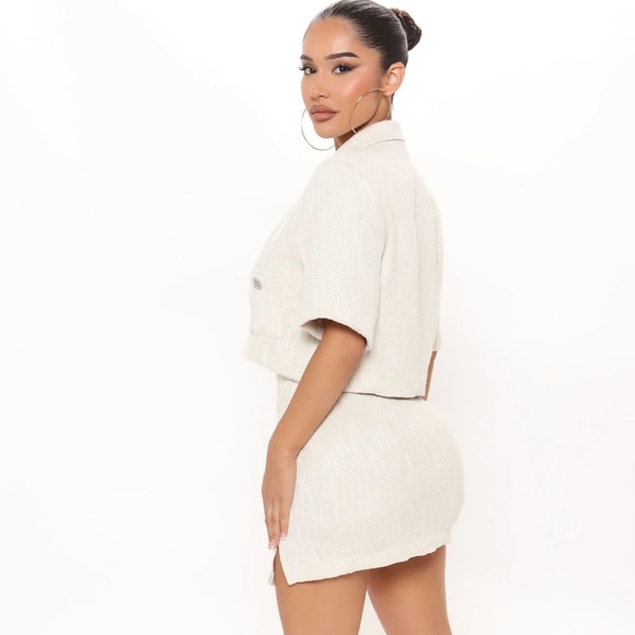 FN Tweed Mini Skirt Set - never worn - Picture 2 of 2